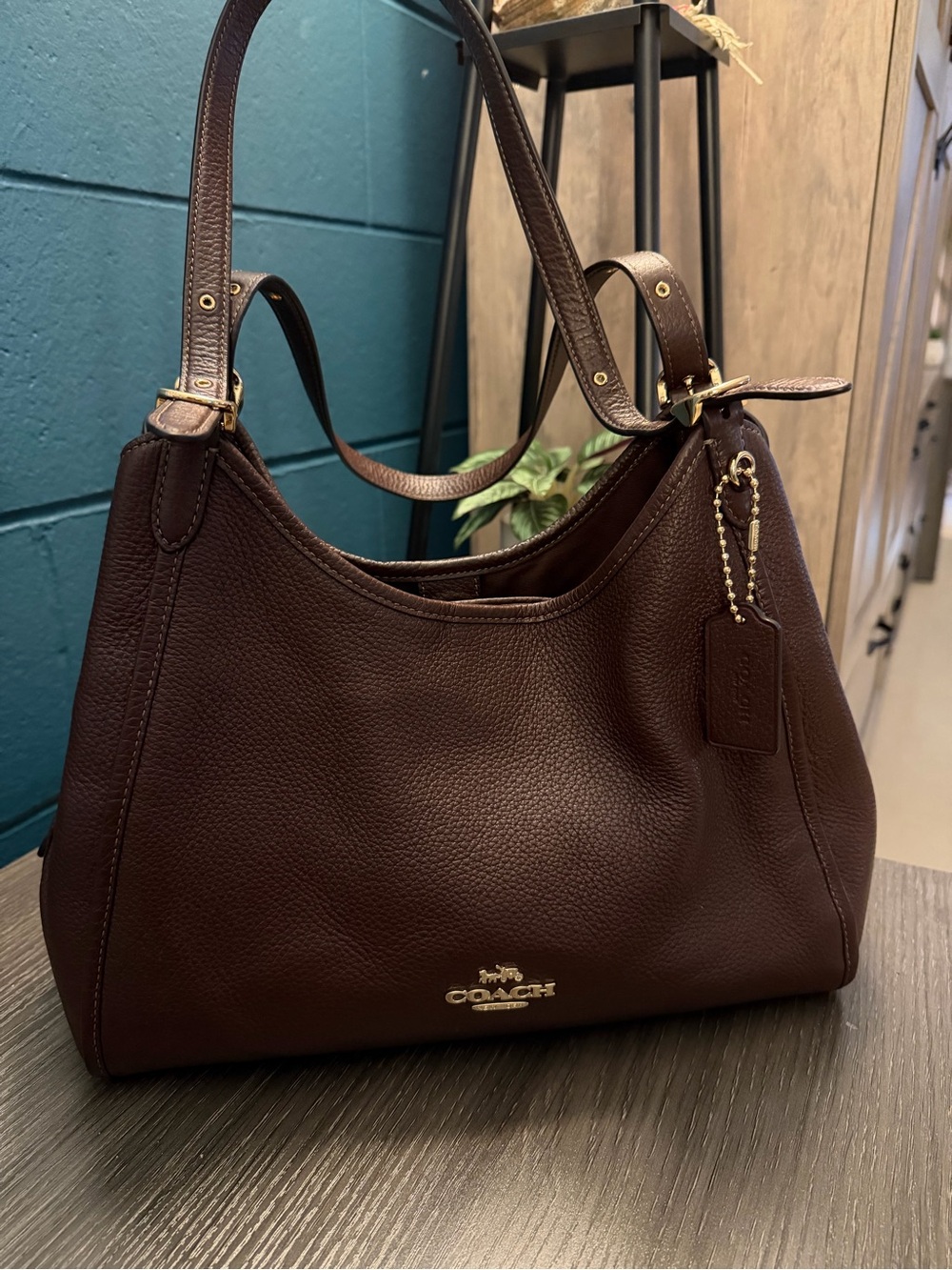 Coach Erin Pebbled Leather in Maple